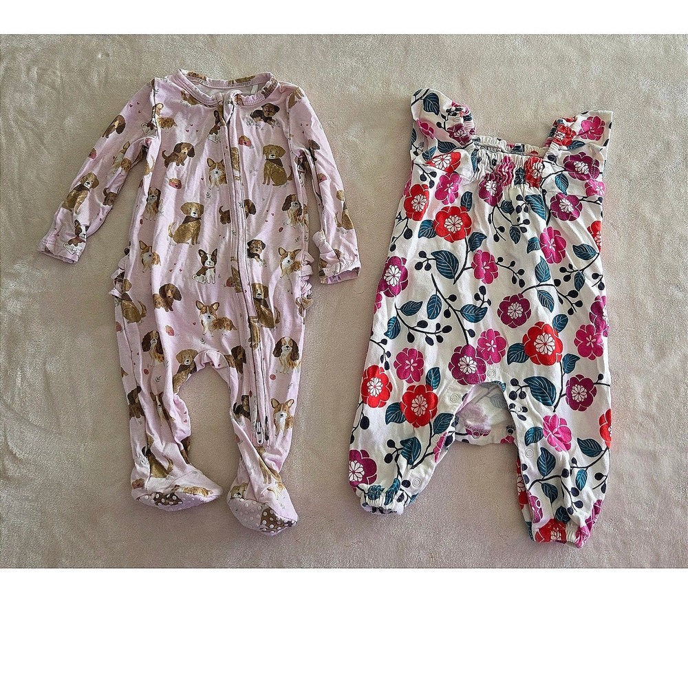 Angel Dear +‎ Tea Collection Baby Outfit Bundle | Premium Bamboo & Cotton (0–3M)